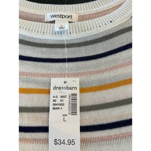 NWT Westport knit top multicolor L - Picture 4 of 10